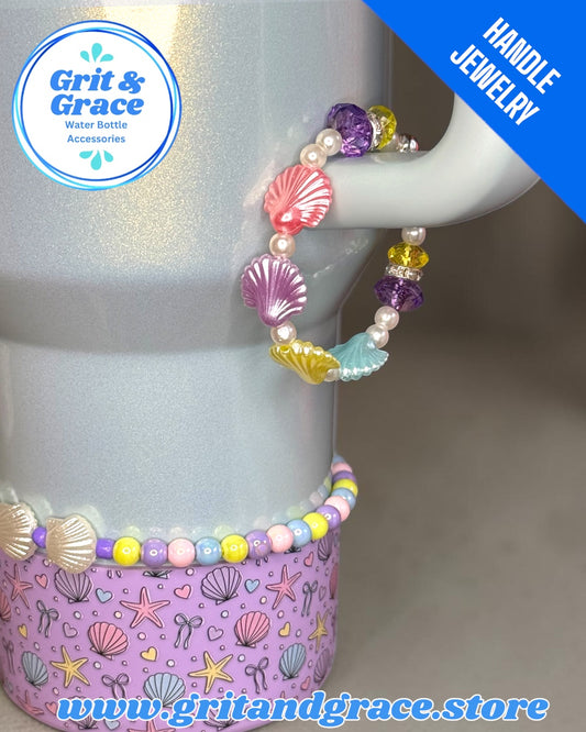 Tumbler Handle Jewelry - Coquette Shells