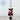 Deluxe Mini Straw Bauble - Red Jewel Bat