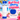 Heart Scroll Shorty Bottle Boot & Gracie Straw Topper (Blueberry Crumble)