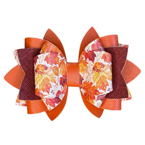 The Anywhere Bow - Painted Fall Leaves