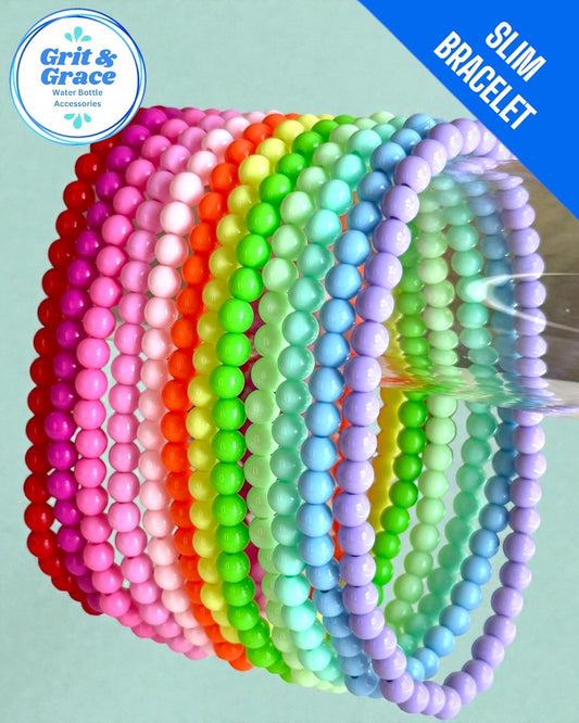 Pastel Slim Stretchy Cup Bracelet SET